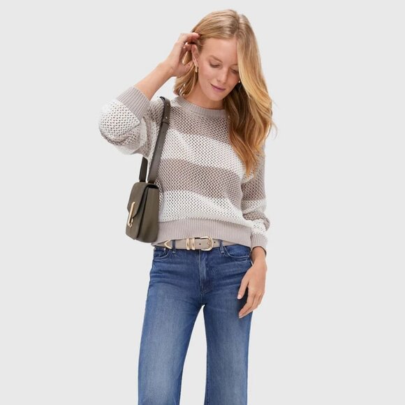 NWT Z SUPPLY BROADBEACH STRIPE SWEATER SIZE M RETAIL $89 - Picture 1 of 7